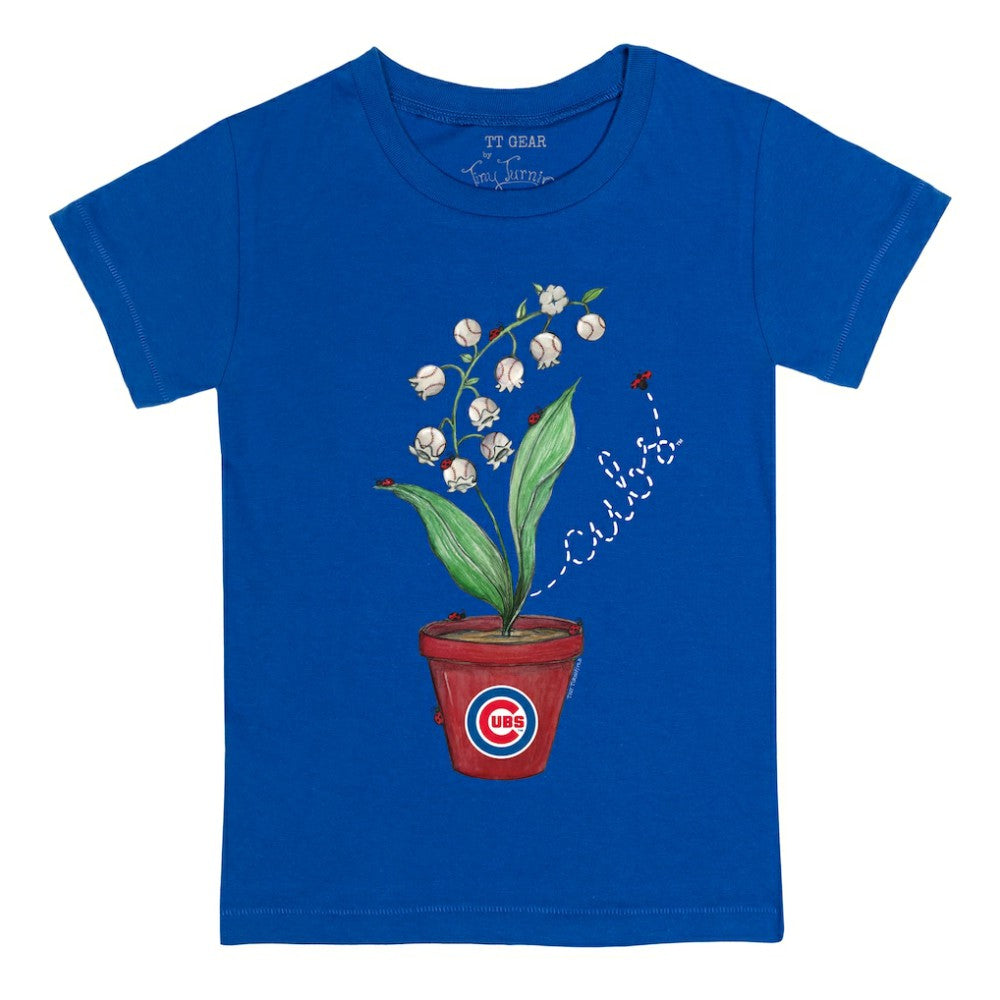 Chicago Cubs Tiny Turnip Youth Lilies & Ladybugs T-Shirt | MLB For sale