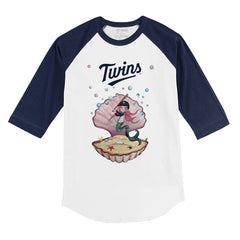 Minnesota Twins Tiny Turnip Youth Mermaid 3/4-Sleeve Raglan T-Shirt | MLB Discount