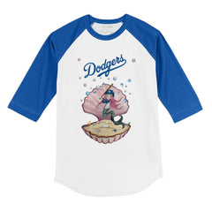 Los Angeles Dodgers Tiny Turnip Youth Mermaid 3/4-Sleeve Raglan T-Shirt | MLB Outlet