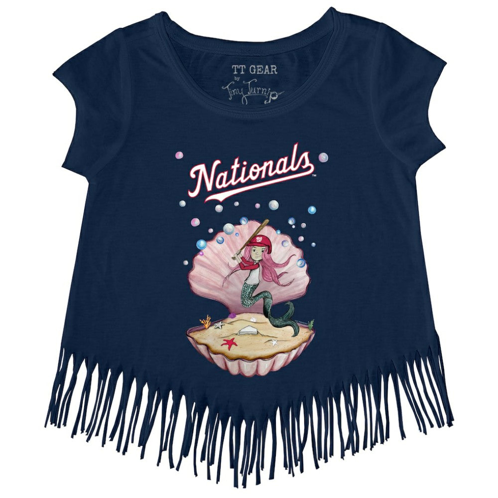 Washington Nationals Tiny Turnip Girls Youth Mermaid Fringe T-Shirt | MLB Outlet