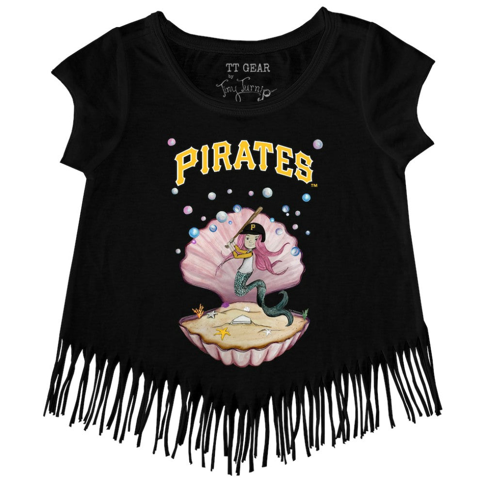 Pittsburgh Pirates Tiny Turnip Girls Youth Mermaid Fringe T-Shirt | MLB Outlet