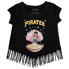 Pittsburgh Pirates Tiny Turnip Girls Youth Mermaid Fringe T-Shirt | MLB Outlet