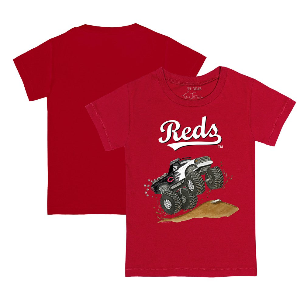 Cincinnati Reds Tiny Turnip Youth Monster Truck T-Shirt | MLB Sale