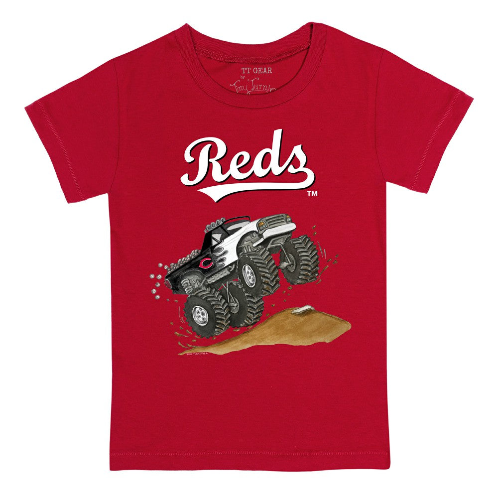 Cincinnati Reds Tiny Turnip Youth Monster Truck T-Shirt | MLB Sale