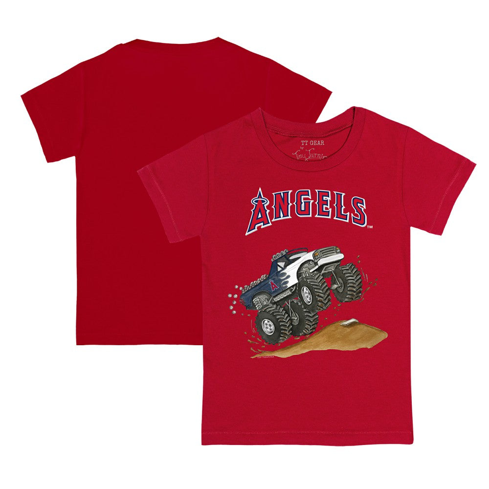 Los Angeles Angels Tiny Turnip Youth Monster Truck T-Shirt | MLB Discount