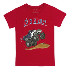 Los Angeles Angels Tiny Turnip Youth Monster Truck T-Shirt | MLB Discount