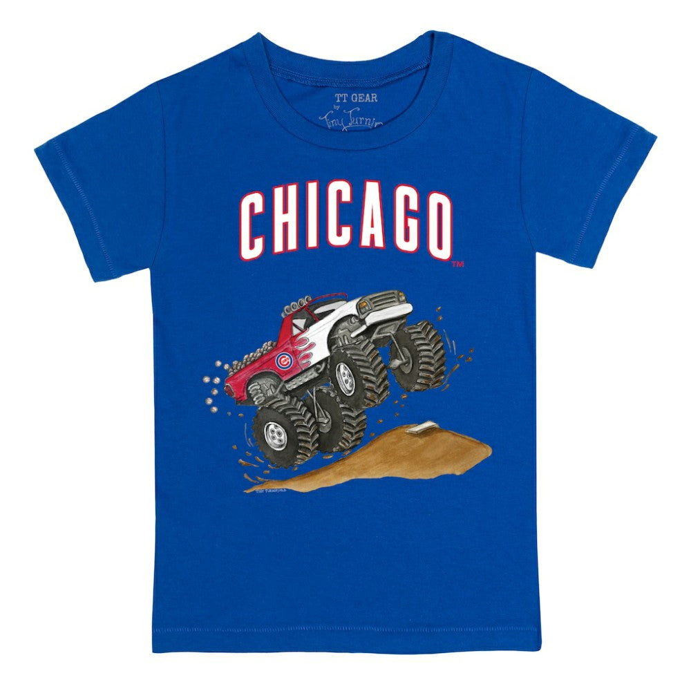 Chicago Cubs Tiny Turnip Youth Monster Truck T-Shirt | MLB Discount
