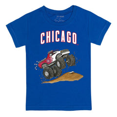 Chicago Cubs Tiny Turnip Youth Monster Truck T-Shirt | MLB Discount