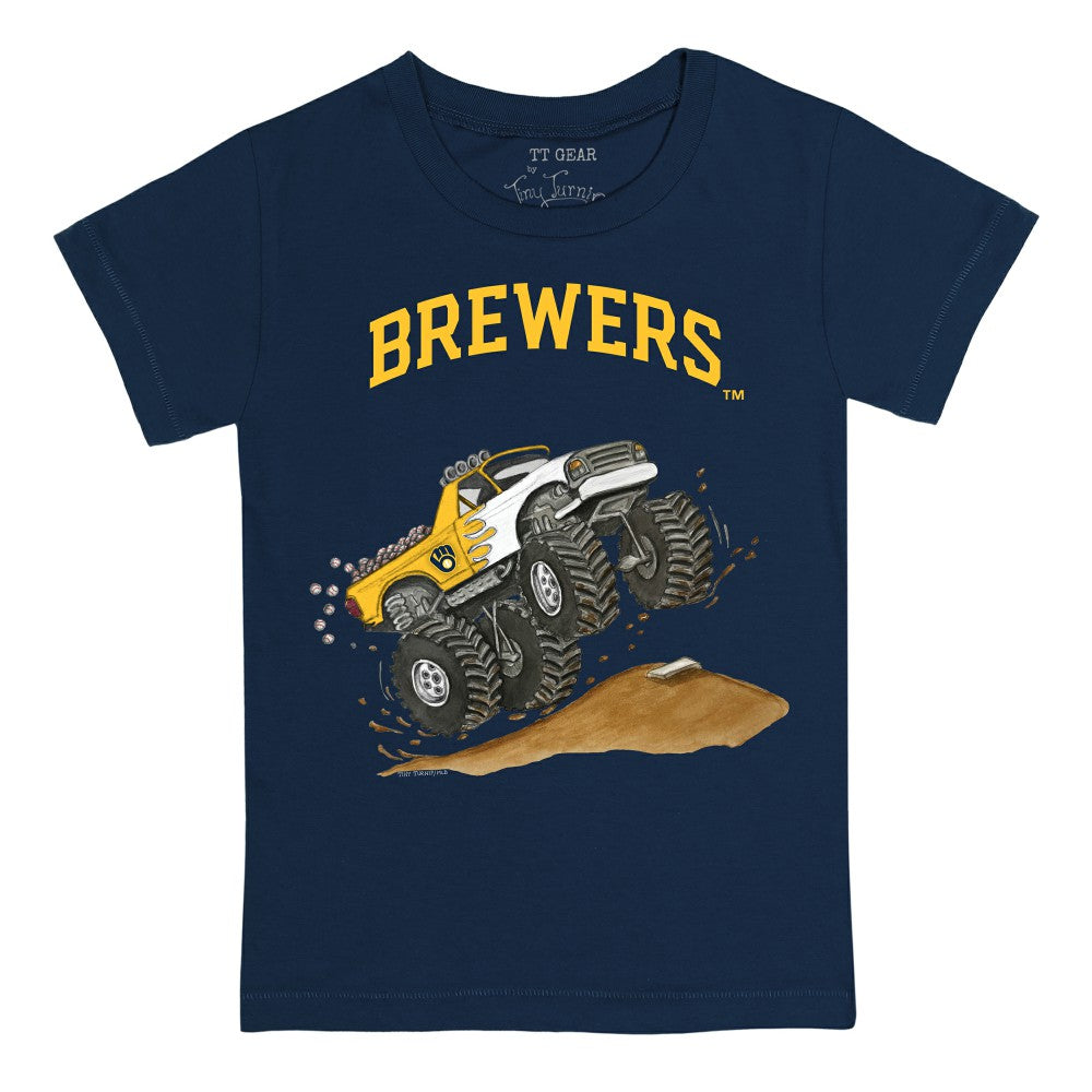 Milwaukee Brewers Tiny Turnip Youth Monster Truck T-Shirt | MLB Outlet