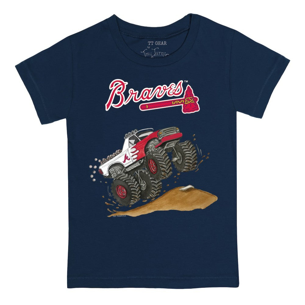 Atlanta Braves Tiny Turnip Youth Monster Truck T-Shirt | MLB Outlet