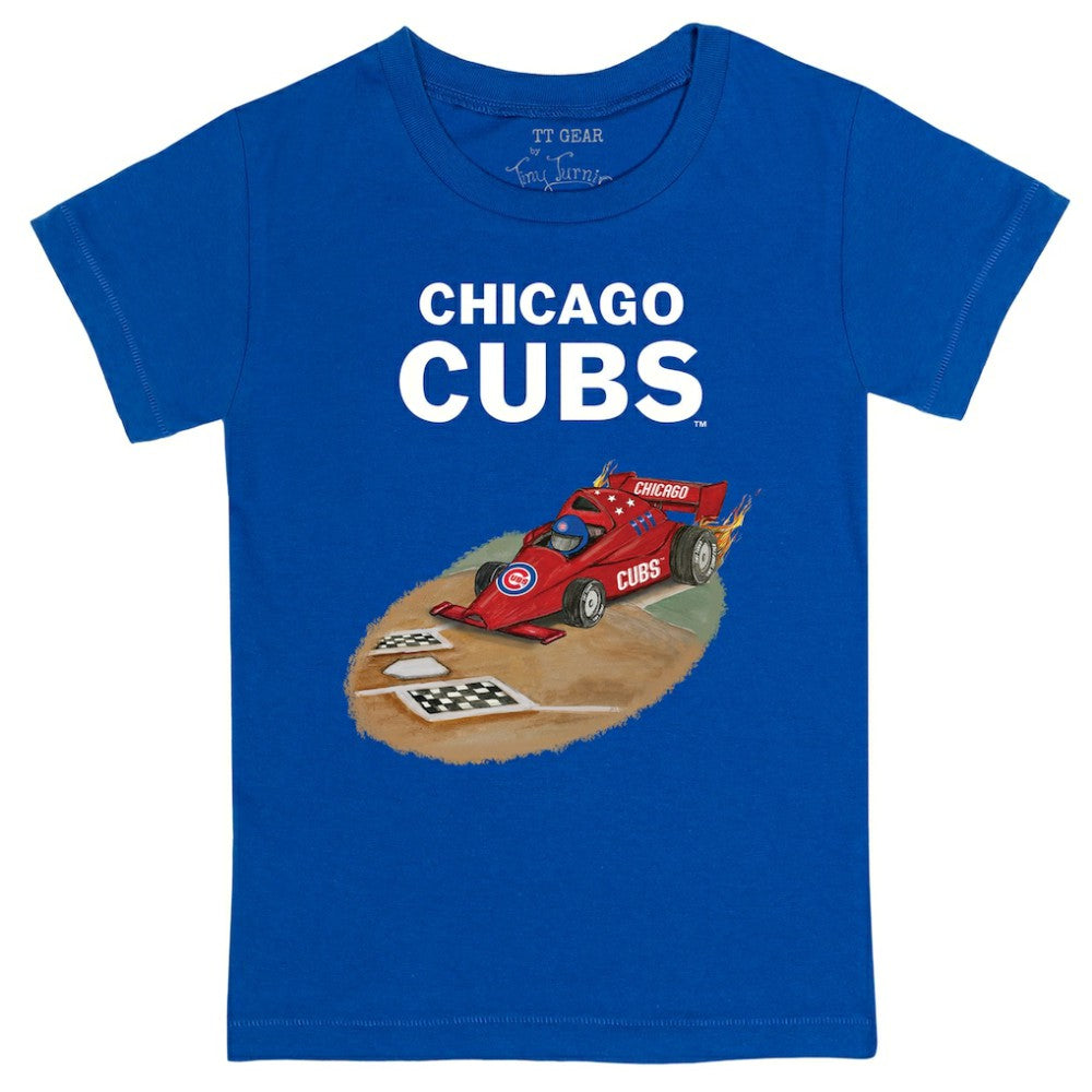 Chicago Cubs Tiny Turnip Youth Race Car T-Shirt | MLB For sale