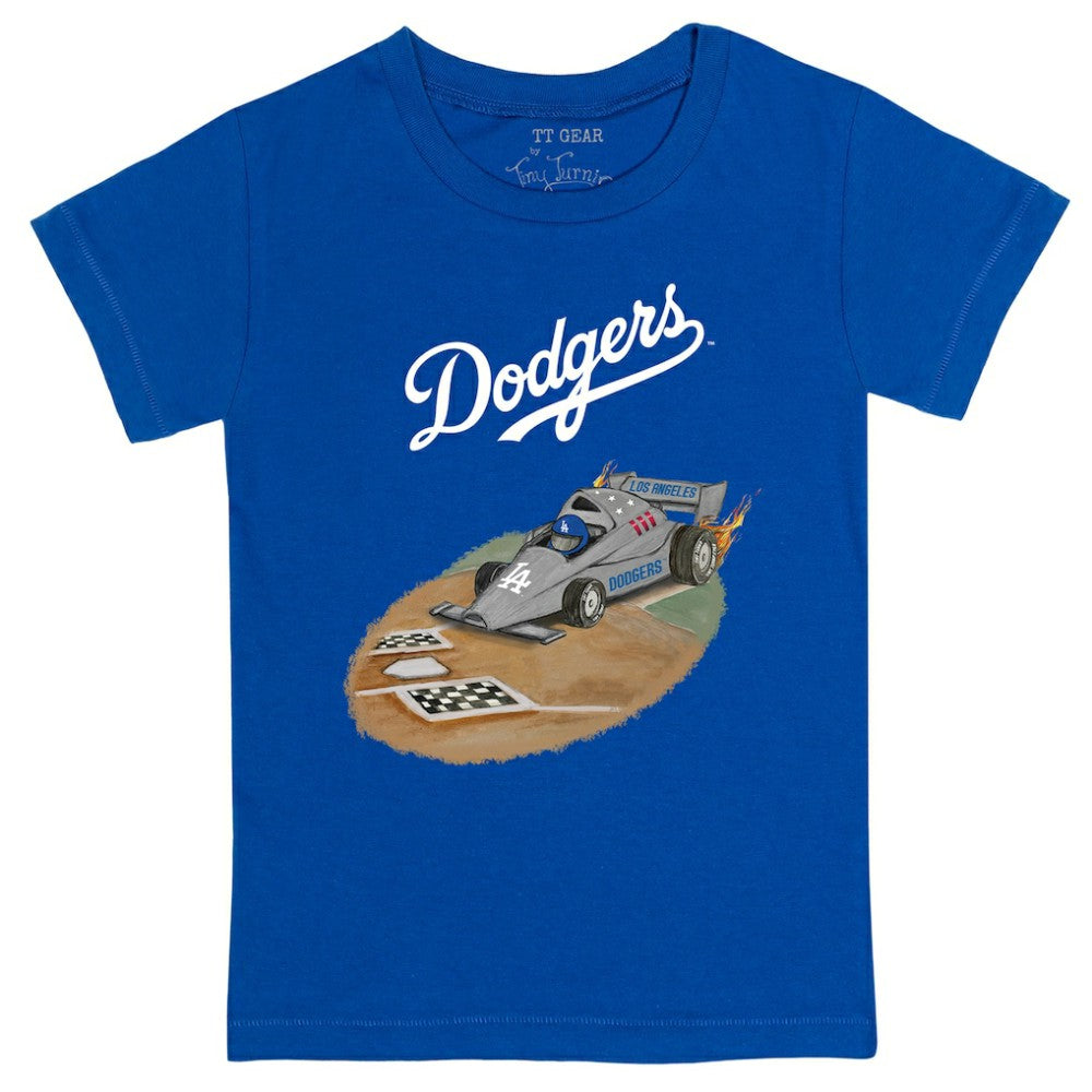 Los Angeles Dodgers Tiny Turnip Youth Race Car T-Shirt | MLB Shop