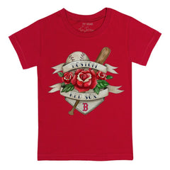 Boston Red Sox Tiny Turnip Youth Tattoo Rose T-Shirt | MLB On Sale