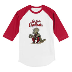 St. Louis Cardinals Tiny Turnip Youth Triceratops 3/4-Sleeve Raglan T-Shirt | MLB Near me