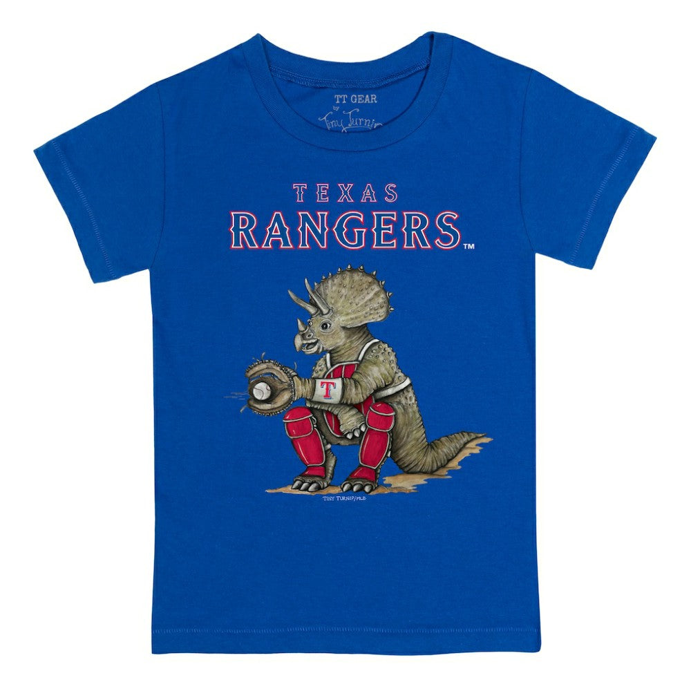 Texas Rangers Tiny Turnip Youth Triceratops T-Shirt | MLB New