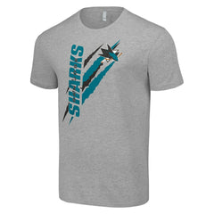 San Jose Sharks Starter Color Scratch T-Shirt On Sale