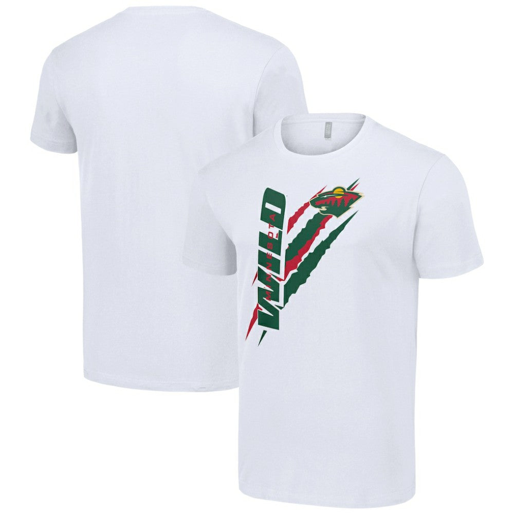 Minnesota Wild Starter Color Scratch T-Shirt For Sale