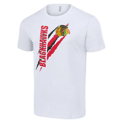 Chicago Blackhawks Starter Color Scratch T-Shirt For Sale