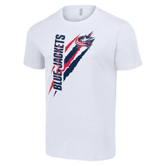 Columbus Blue Jackets Starter Color Scratch T-Shirt Discount