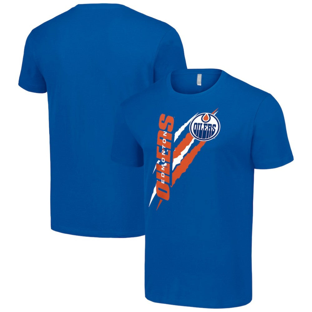 Edmonton Oilers Starter Color Scratch T-Shirt On Sale