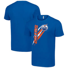 Edmonton Oilers Starter Color Scratch T-Shirt On Sale