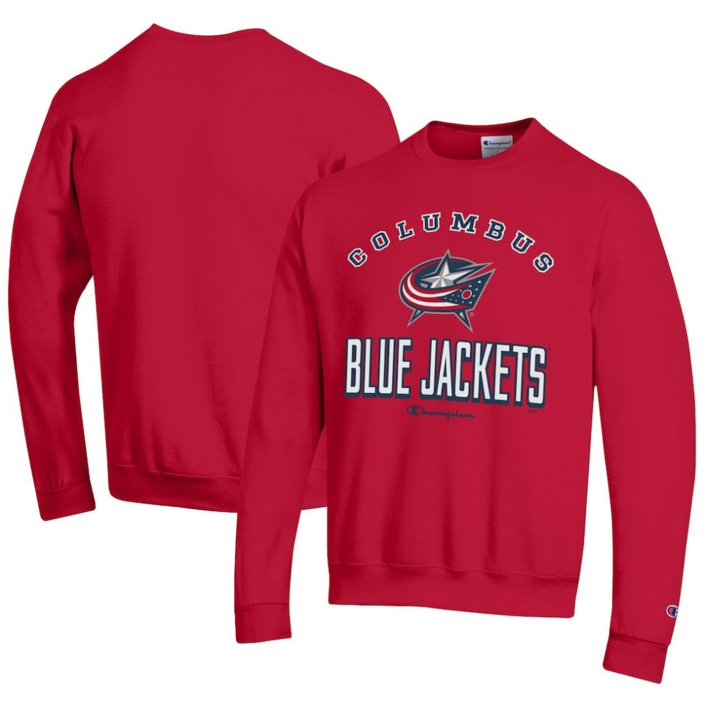 Columbus Blue Jackets Champion Eco Powerblend Crewneck Sweatshirt Discount
