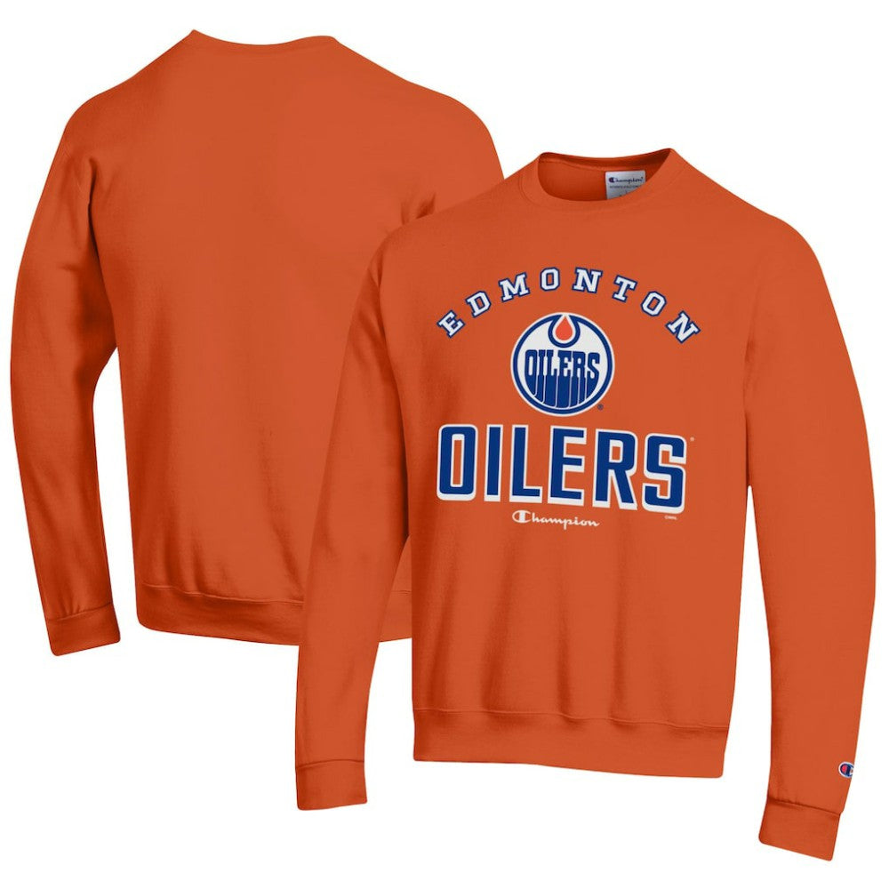 Edmonton Oilers Champion Eco Powerblend Crewneck Sweatshirt Discount