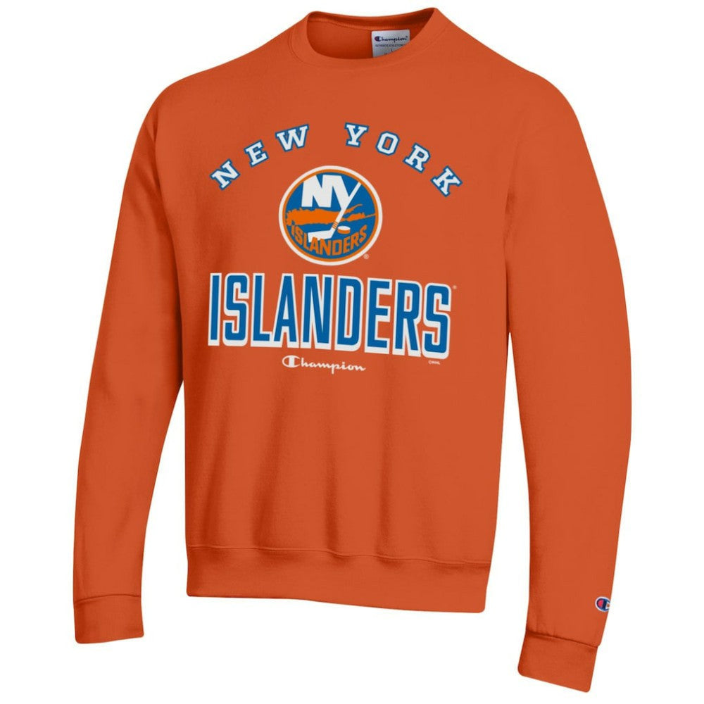 New York Islanders Champion Eco Powerblend Crewneck Sweatshirt Outlet