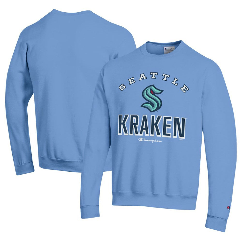Seattle Kraken Champion Eco Powerblend Crewneck Sweatshirt On Sale