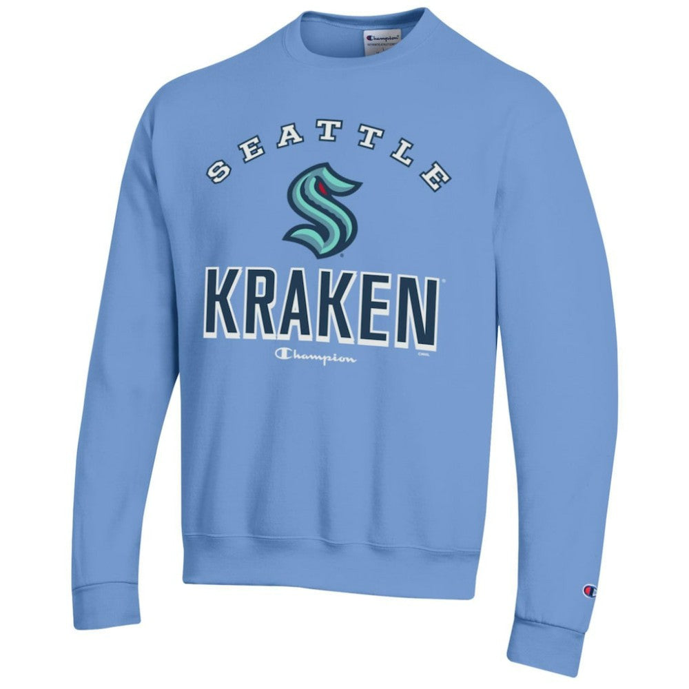 Seattle Kraken Champion Eco Powerblend Crewneck Sweatshirt On Sale