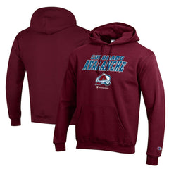 Colorado Avalanche Champion Eco Powerblend Pullover Hoodie On Sale