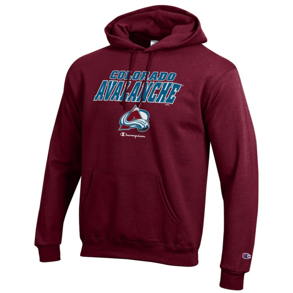 Colorado Avalanche Champion Eco Powerblend Pullover Hoodie On Sale