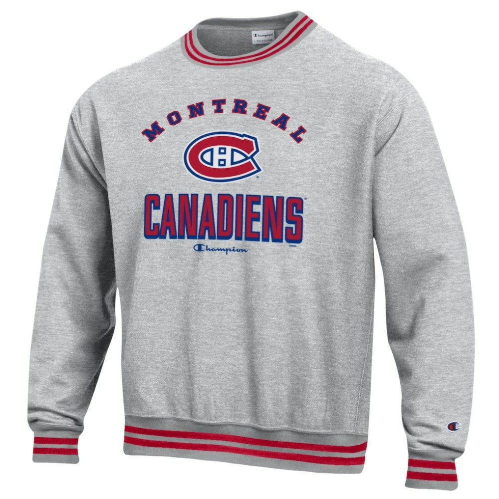 Montreal Canadiens Champion Reverse Weave Yarn Dye Pullover Sweatshirt Outlet