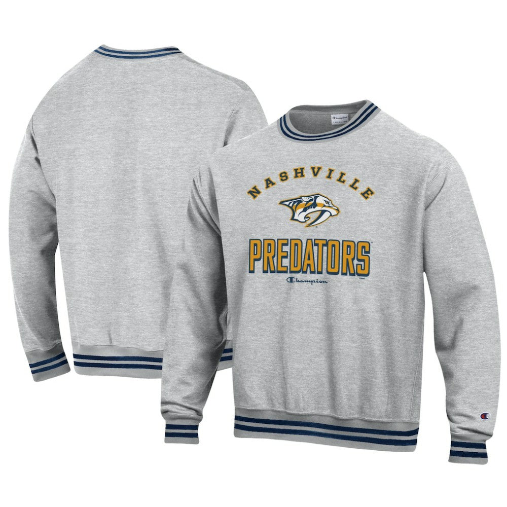 Nashville Predators Champion Reverse Weave Yarn Dye Pullover Sweatshirt For Sale