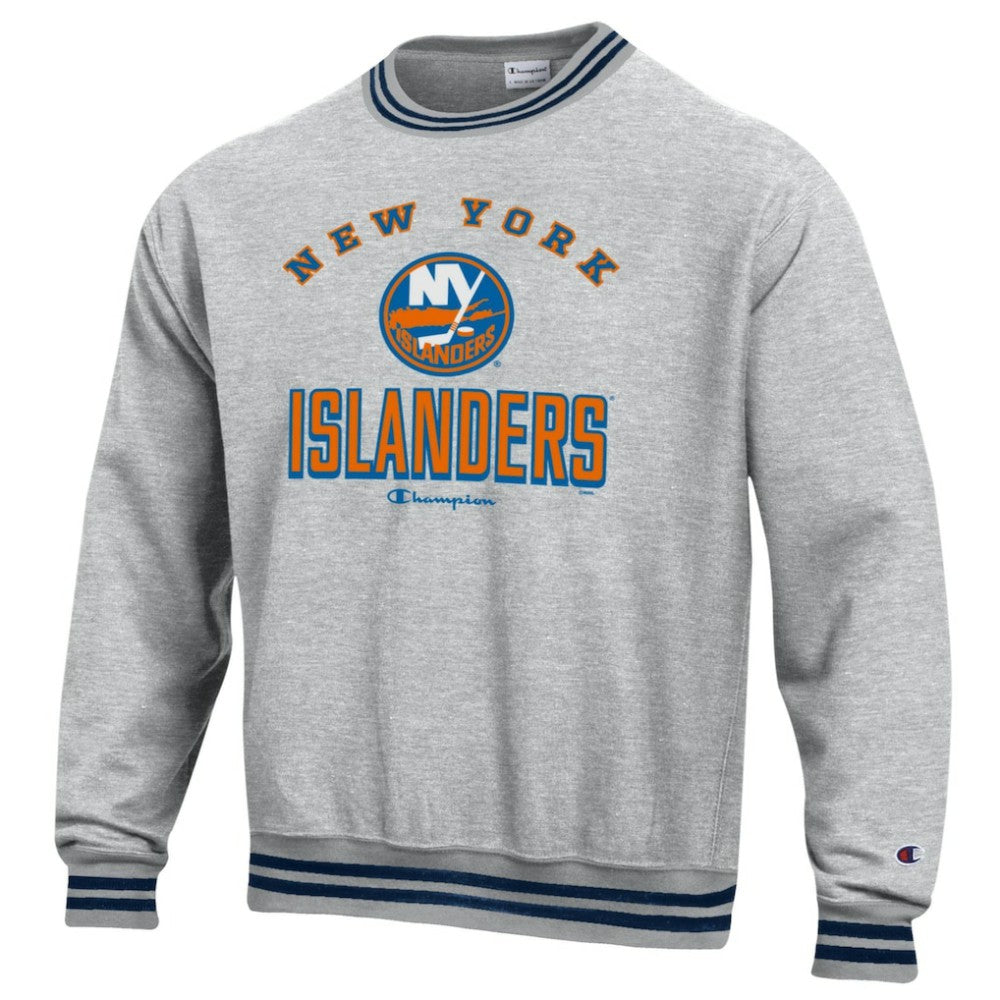 New York Islanders Champion Reverse Weave Yarn Dye Pullover Sweatshirt Sale