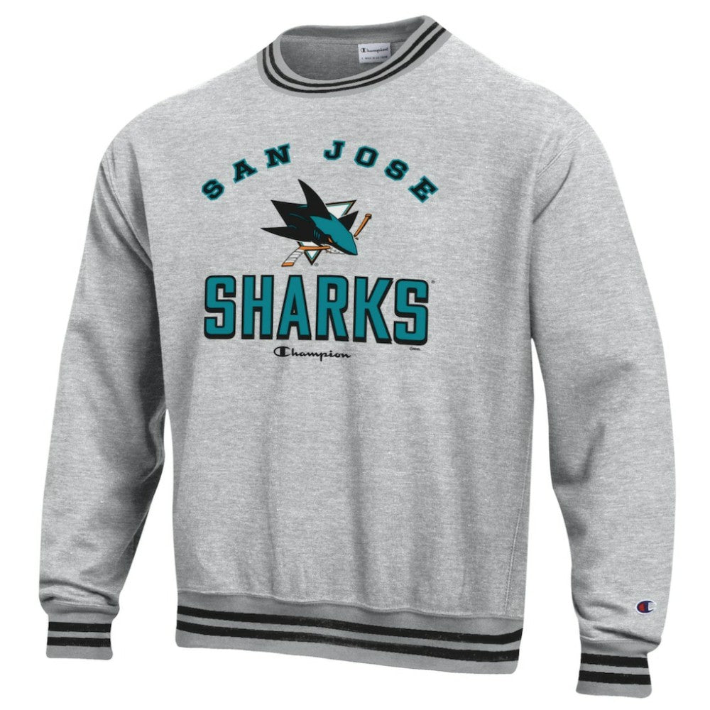 San Jose Sharks Champion Reverse Weave Yarn Dye Pullover Sweatshirt Sale