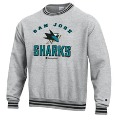 San Jose Sharks Champion Reverse Weave Yarn Dye Pullover Sweatshirt Sale
