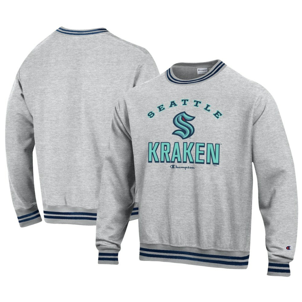 Seattle Kraken Champion Reverse Weave Yarn Dye Pullover Sweatshirt Sale
