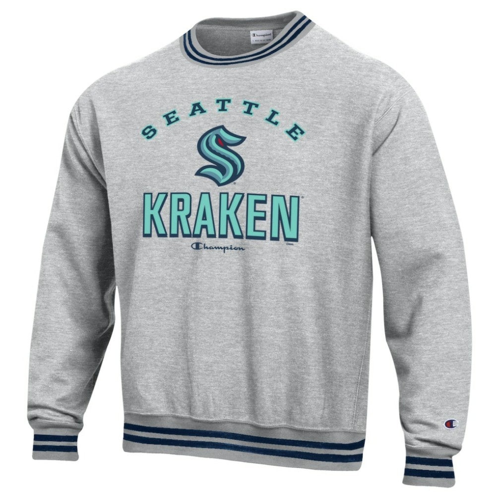 Seattle Kraken Champion Reverse Weave Yarn Dye Pullover Sweatshirt Sale
