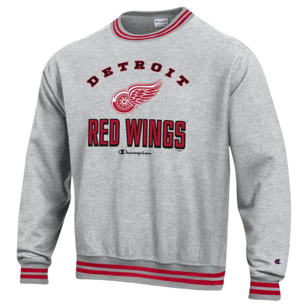 Detroit Red Wings Champion Reverse Weave Yarn Dye Pullover Sweatshirt Discount