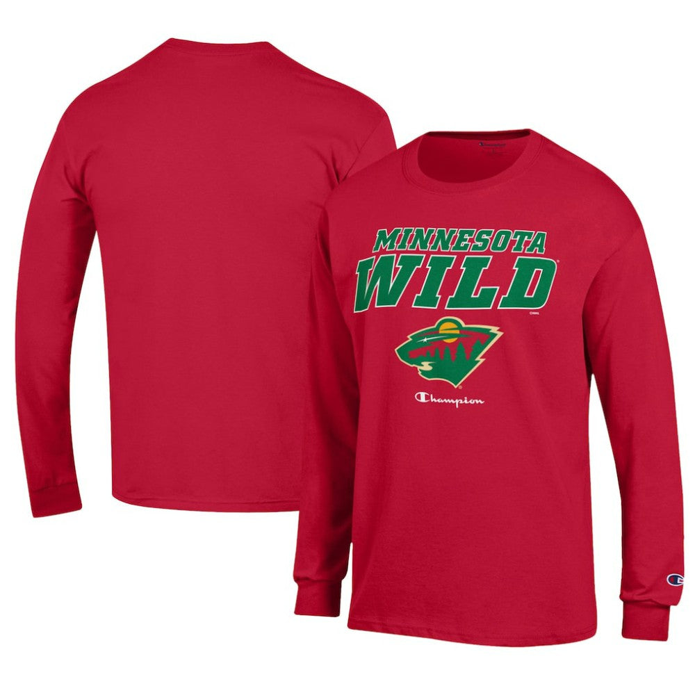 Minnesota Wild Champion Long-Sleeve Jersey T-Shirt Outlet