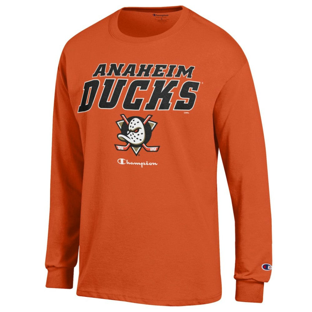 Anaheim Ducks Champion Long-Sleeve Jersey T-Shirt Outlet