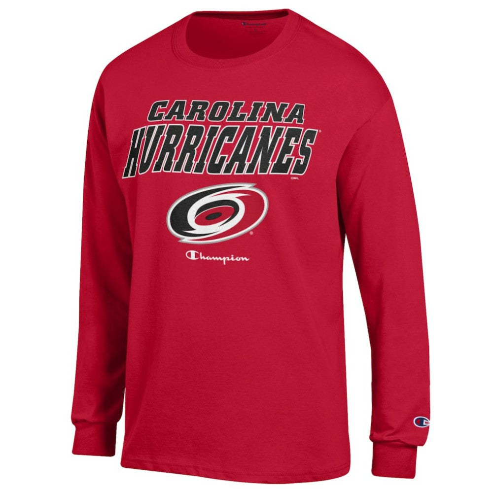 Carolina Hurricanes Champion Long-Sleeve Jersey T-Shirt Outlet