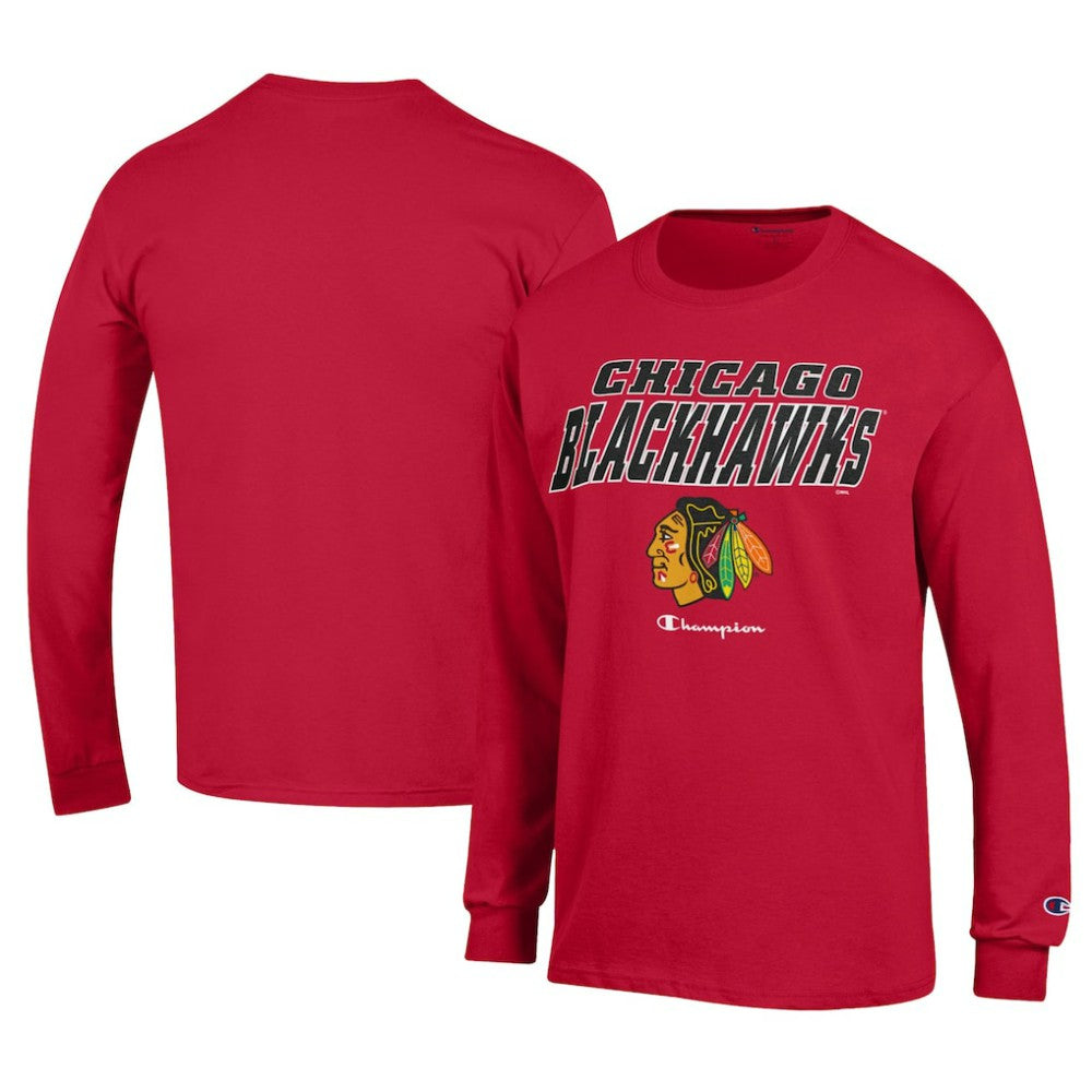 Chicago Blackhawks Champion Long-Sleeve Jersey T-Shirt Discount