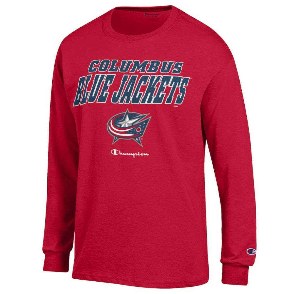 Columbus Blue Jackets Champion Long-Sleeve Jersey T-Shirt Online