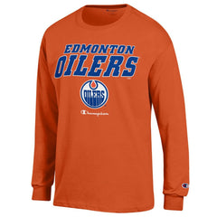 Edmonton Oilers Champion Long-Sleeve Jersey T-Shirt Sale