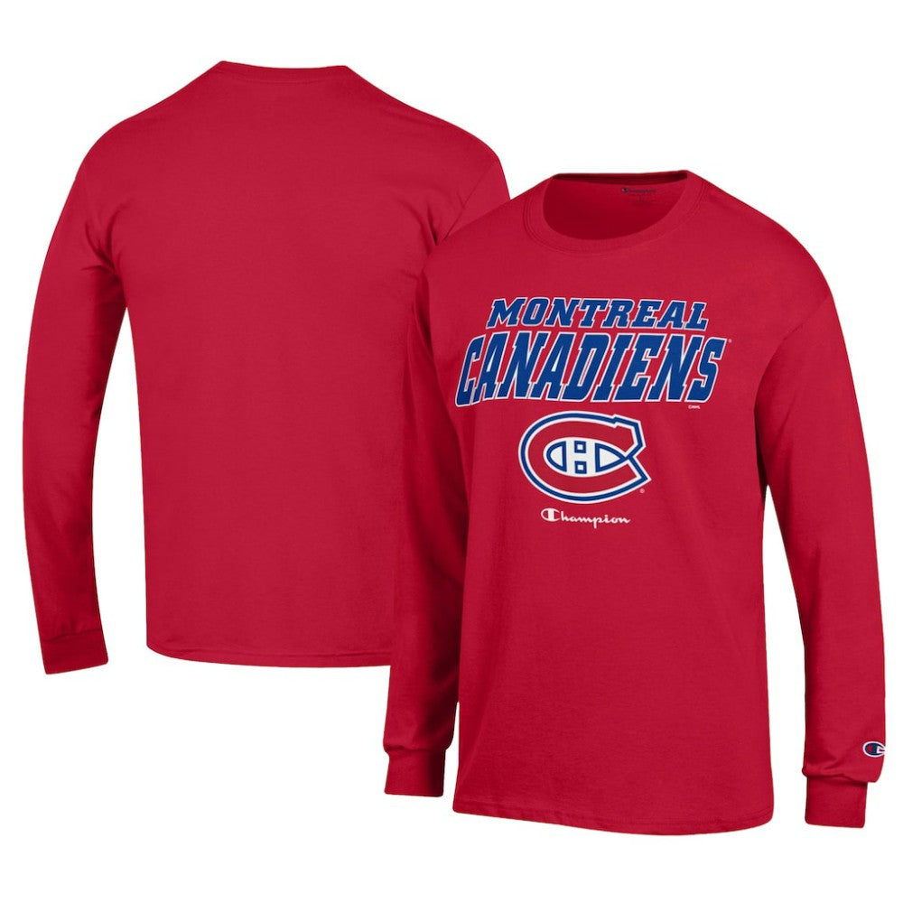 Montreal Canadiens Champion Long-Sleeve Jersey T-Shirt For Sale