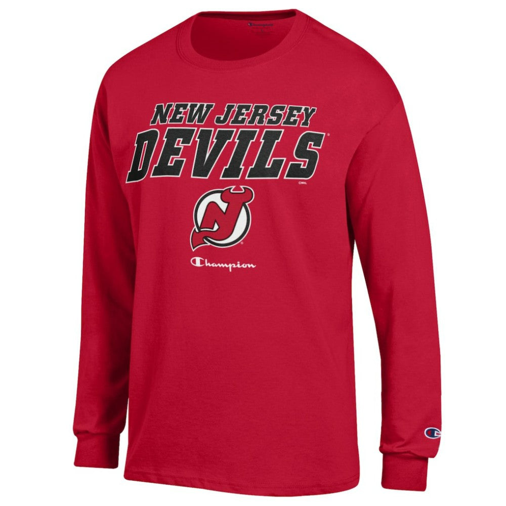 New Jersey Devils Champion Long-Sleeve Jersey T-Shirt Sale