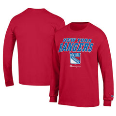 New York Rangers Champion Long-Sleeve Jersey T-Shirt For Sale