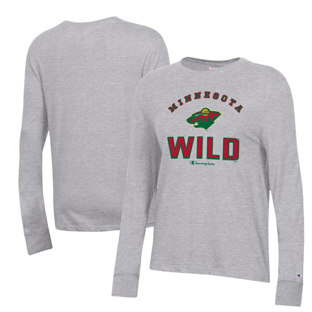 Minnesota Wild Champion Women's Core Long Sleeve T-Shirt Discount